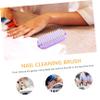 FOMIYES 3pcs Double-sided Nail Cleaning Brush Fingernail Scrubber for Women Girls Gently Dead Skin for Manicure Hand Care view 3