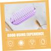FOMIYES 3pcs Double-sided Nail Cleaning Brush Fingernail Scrubber for Women Girls Gently Dead Skin for Manicure Hand Care view 4