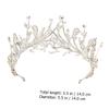 DEARMAMY Crystal Rhinestone Crown Headpiece for Women Elegant Wedding Bridal Hair Accessory Durable Crystal Design for Parties and Birthdays view 2