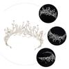 DEARMAMY Crystal Rhinestone Crown Headpiece for Women Elegant Wedding Bridal Hair Accessory Durable Crystal Design for Parties and Birthdays view 4