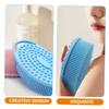 WRITWAA Double-Sided Silicone Body Scrubber 2pcs Soft Bath Brush Hook for Hair Washing and Exfoliating for Shower and Sensitive Skin Care view 4