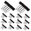 HAKIDZEL 30PCS Wide Tooth Wig Combs with Clips for Making Wig Caps Sturdy Hair Clips for Crafting Hairpieces view 1