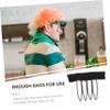 HAKIDZEL 30PCS Wide Tooth Wig Combs with Clips for Making Wig Caps Sturdy Hair Clips for Crafting Hairpieces view 3