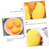 ARTSEWPLY 3pcs Mango Shaped Makeup Sponge Set Non-latex Cosmetic Puff for Even Application Wet Dry Use Reusable Blending Tool for Foundation and Powder for Makeup Lovers view 4