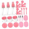 BAZEITFLOW 1 Set DIY Medium Facial Mask Tool Set Reusable Mixing Bowls Sticks and Brushes for Home Salon Routine Easy to view 1