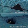 Brown,70x190cm/27.5x74.8in,Reusable Massage Table Bed Cover,Massage Bed Cover with Hole Elastic Pillowcase Washable Beauty Massage Fitted Sheets Stools Cover 4 Piece Set view 4