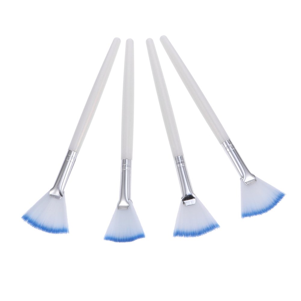 ARTSEWPLY 4Pcs Portable Face Mask Applicator Brush Soft Bristles for Gentle Skin Treatment for DIY Facial Masks Lightweight Easy to Clean for Home