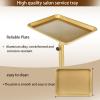 Salon Tray on Wheels, Rolling Tray with Adjustable Height, Metal Feet Salon Service Tray, Ideal Use As Tattoo TrayDental Tray view 3