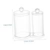 Alipis Acrylic Makeup Cotton Pad and Swab Organizer Dual Storage Container for Vanity Versatile Cosmetic Holder Lids view 2