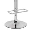 Clear and Chrome Adjustable Swivel Stool view 3