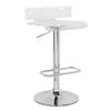 Clear and Chrome Adjustable Swivel Stool view 4