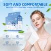 130 Count Disposable Face Towel, Clean Facial Wash Cloth Ultra Soft & Thick Cloth for Sensitive and All Skin Types for Skin Care Make-up Wipes Face Wipes and Facial Cleansing (6 packs) view 2