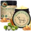 2 Pack Handmade Beef Tallow with Frankincense and Castor Oil Face Balm, 100% Grass-Fed Tallow for Skin Care, Face & Body Moisturizer for Sensitive Skin & Dry Skin Age Defying, Natural Lotion view 1