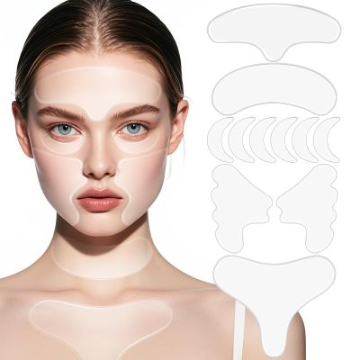 KODASNY Neck Wrinkle Patches, Anti Wrinkle Silicone PatchesReusable Chest Firming and Tightening Facial Masks, Collagen Neck Fine Line Pads for Women Reduce Fine Wrinkles, Firming