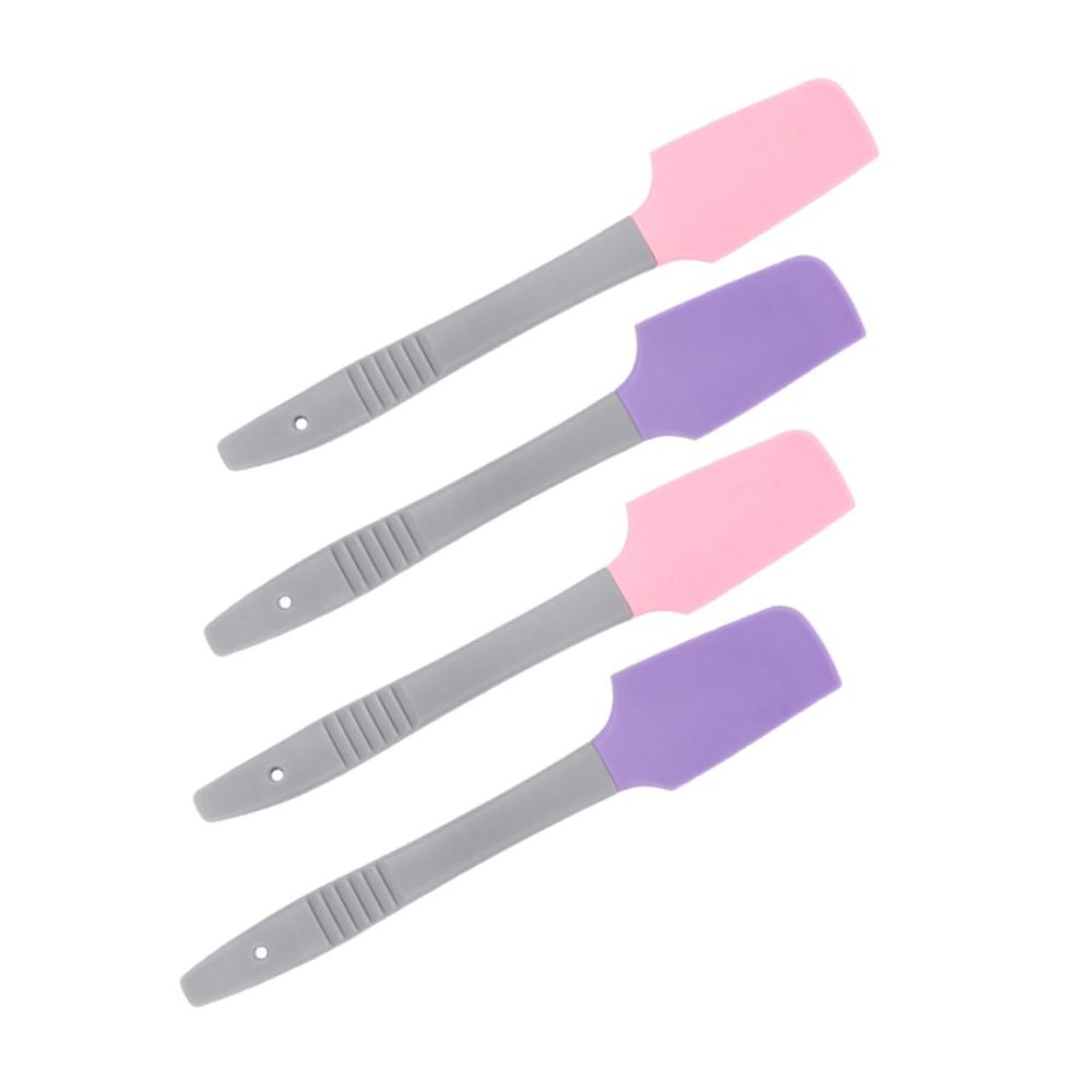 Beaupretty 4pcs Multi-function Wax Sticks Silicone Wax Applicators for Body Hair Removal Cleaning Pots Tools Purple Pink