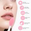 6Pcs Lip Brush Set,Pore Cleansing Brush for face,Silicone Lip Pore Scrubber Exfoliator for Lip Lightening,Exfoliating Dark Lips,Remove Blackheads,Makeup Skincare Removal view 2