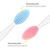 6Pcs Lip Brush Set,Pore Cleansing Brush for face,Silicone Lip Pore Scrubber Exfoliator for Lip Lightening,Exfoliating Dark Lips,Remove Blackheads,Makeup Skincare Removal view 3