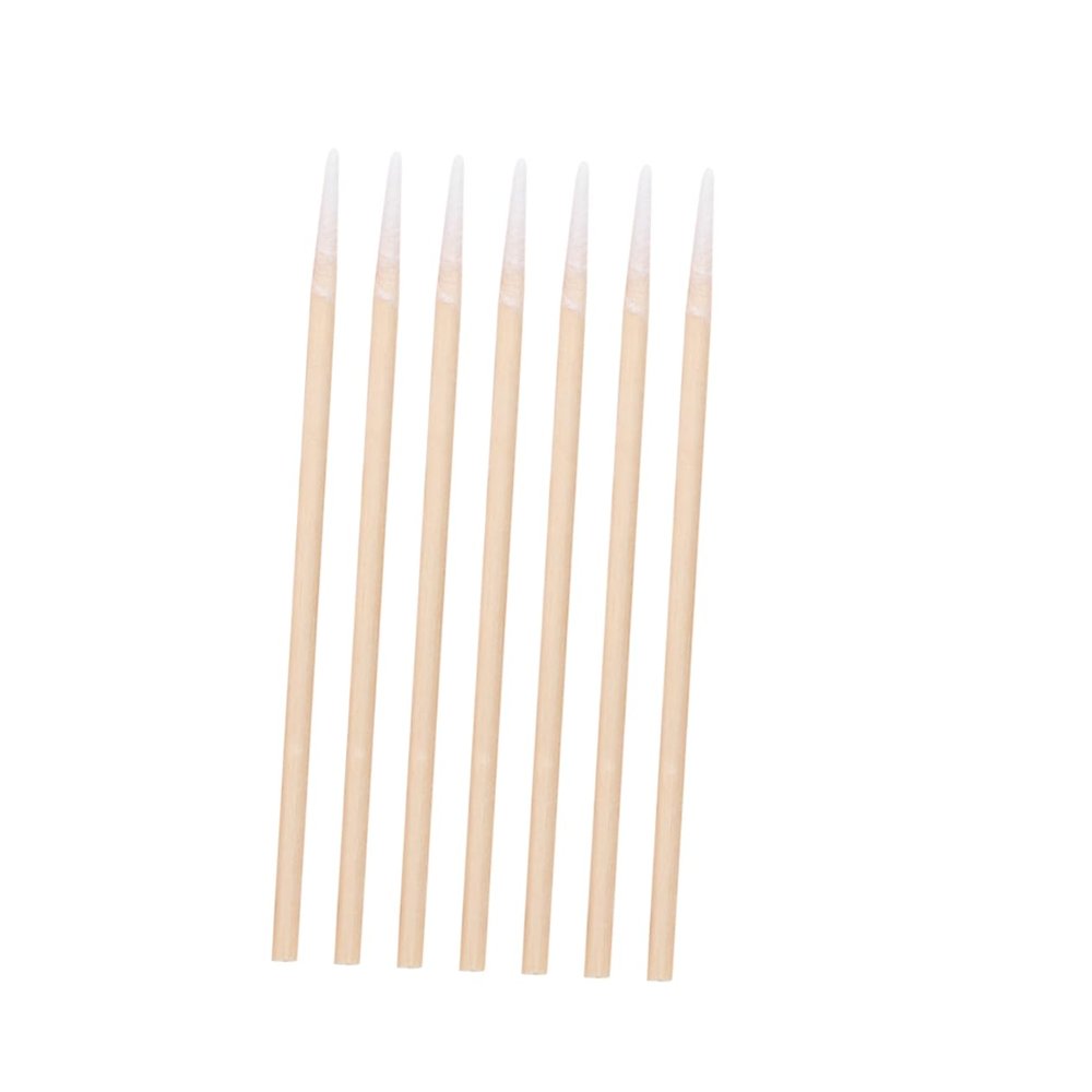 FRCOLOR 7Packs Disposable Swab Sticks Pointed Cleaning Rods for Makeup Use Multi Function Cotton Swabs Swabs Per Pack for Cleaning Areas and Skin