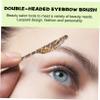 HAKIDZEL Dual Head Eyebrow Brush Applicator Tool for Effortless Shaping and Styling Compact Travel Design for Beauty and Hair Integrated Comb for Natural Arches view 3