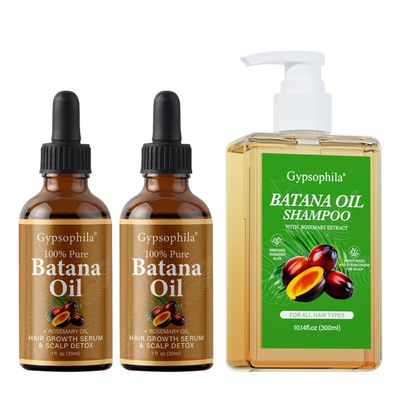 2 PCS Batana Oil for Hair Growth & Batana Oil Shampoo