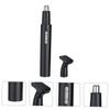 Beavorty Electric Nose Hair Trimmer Set USB Rechargeable 2-in-1 Vibrissa Clipper Black Metal Body for Men and Women for Grooming Nose and Sideburns view 4