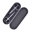 FOMIYES 2sets 2pcs Stainless Steel Eyebrow Scissors Precision Eyebrow Trimmer Nose Hair Scissors Design for Easy Grooming for Makeup and Personal Care 2pcs*2 view 2