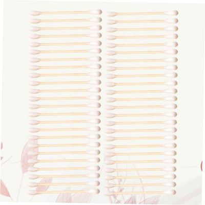 DECORNIJIA 300PCS Double-Headed Cotton Swabs Household Makeup Remover Sticks Soft Cotton Buds for Personal Care and Cosmetic Use