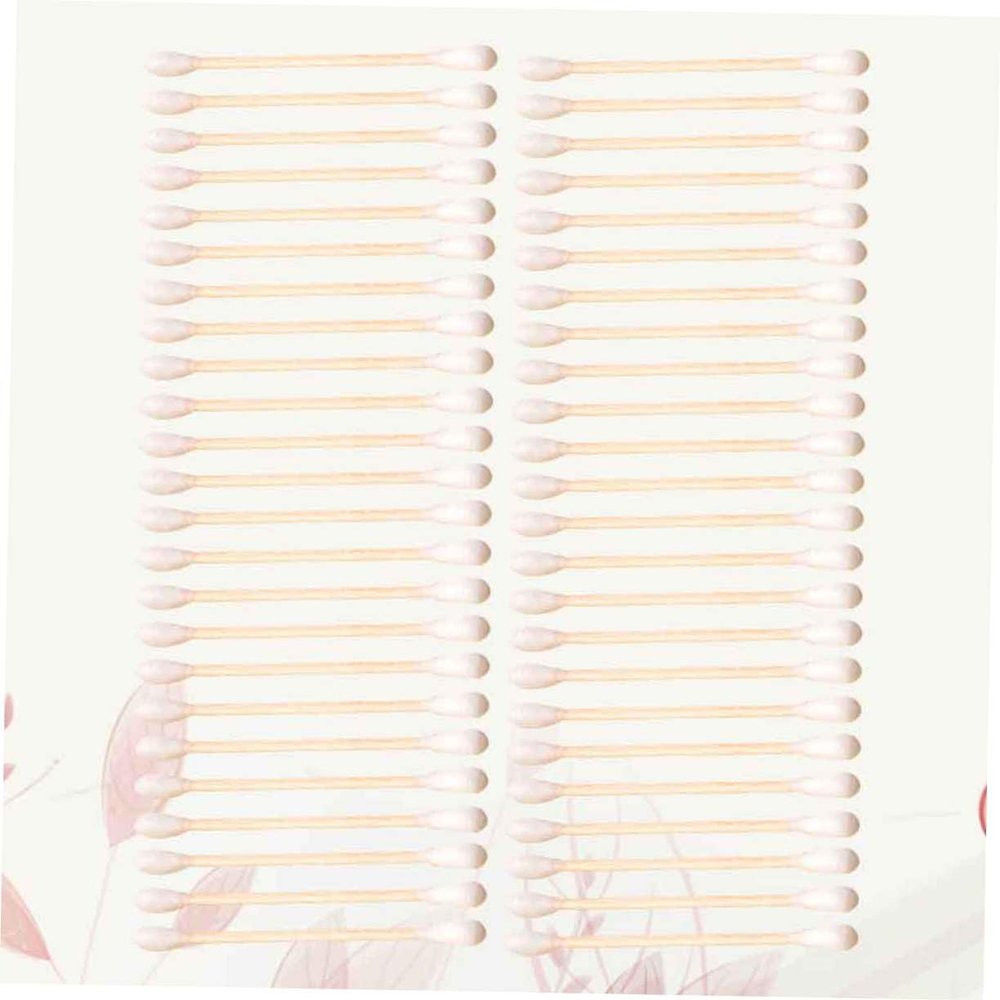 DECORNIJIA 300PCS Double-Headed Cotton Swabs Household Makeup Remover Sticks Soft Cotton Buds for Personal Care and Cosmetic Use