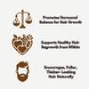 Hair & Scalp Nourish Cream  Fuller-Looking Strands & Root Balance | Saw Palmetto Wild Yam Vitamin D3 Fenugreek Maca | Hair 2 oz  King & Queen Wellness view 2