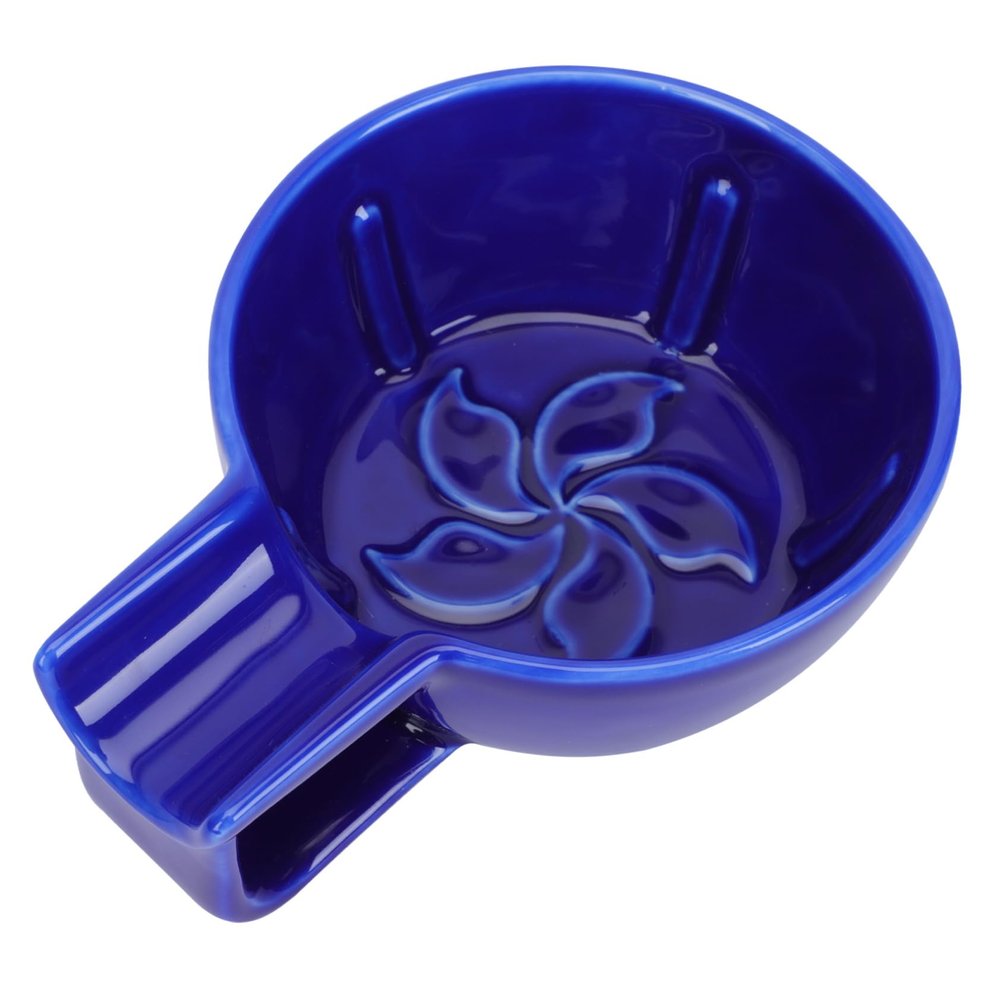 Happyyami 1Pc Durable Ceramic Shaving Bubble Foaming Bowl for Men Comfortable Grip Design for Home Travel present for Family and Friends
