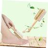 DEARMAMY Natural Bristle Brush and Pumice Stone Foot Exfoliating Scrubber for Pedicures Smooth Skin Remover Tool for Massage view 4