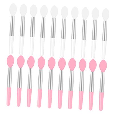 Beaupretty 20Pcs Silicone Lip Brush Applicators for Lipstick and Lip Mask Portable Soft Head Makeup Tools for Beauty Salons Makeup Artists and Daily Use
