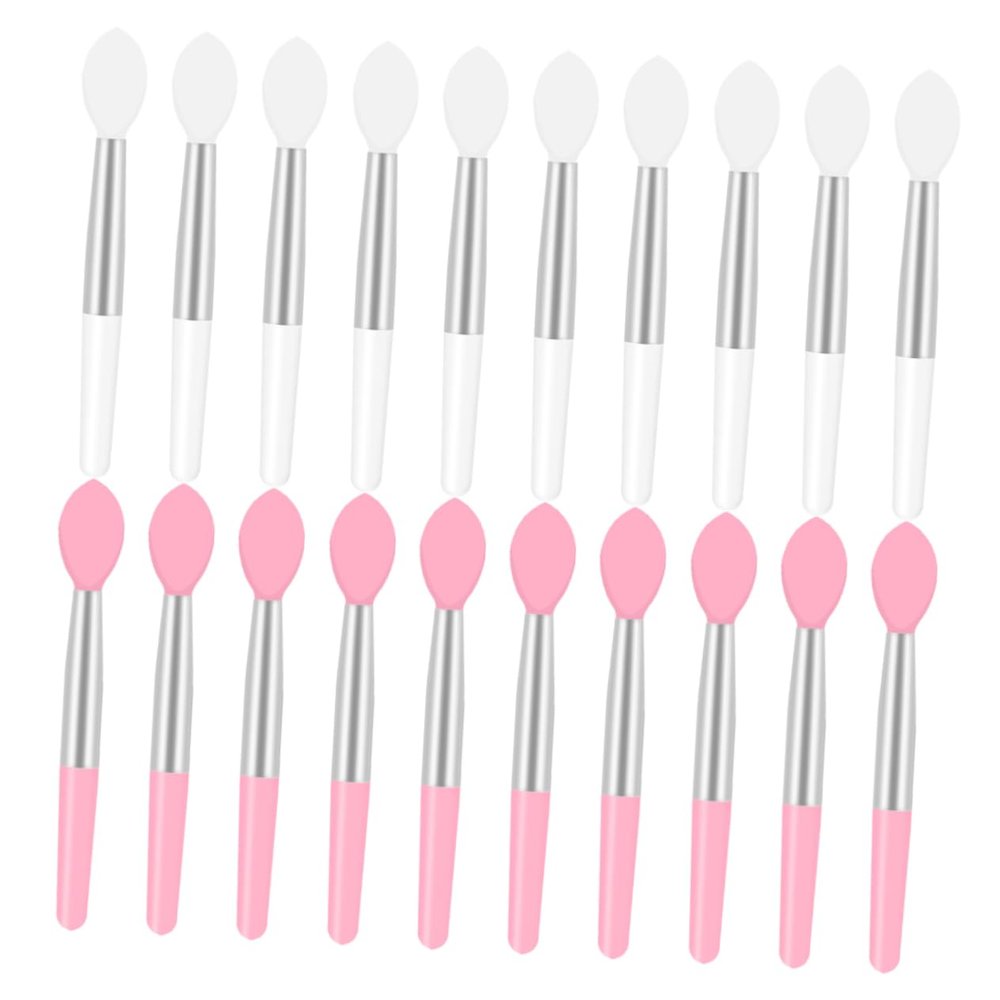 Beaupretty 20Pcs Silicone Lip Brush Applicators for Lipstick and Lip Mask Portable Soft Head Makeup Tools for Beauty Salons Makeup Artists and Daily Use