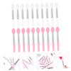 Beaupretty 20Pcs Silicone Lip Brush Applicators for Lipstick and Lip Mask Portable Soft Head Makeup Tools for Beauty Salons Makeup Artists and Daily Use view 4