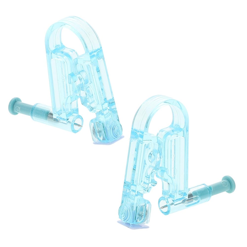 FOYTOKI 2pcs Self Ear Piercing Gun Kit Ear Stud Piercer No Pain Safe Disposable for Home Salon