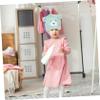 Beaupretty Boy Girl's Hair Drying Hat Cute Bear Design Coral Fleece Towel Wrap for Quick Drying for Boys and Girls Bath and Travel Use Highly Absorbent and Easy to Wear view 4