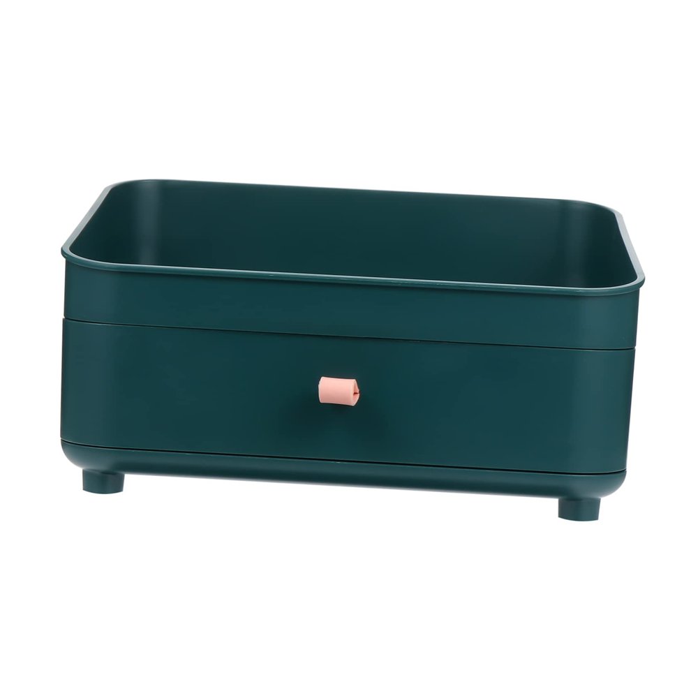 Alipis Cosmetics Storage Box Makeup Drawer Organizer Makeup Storage Station Tidy Vanity Counter for College and Apartments