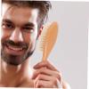 Beavorty Wool Beard Brush for Men Curved Handle Beard Cleaner 1 Pack for Shaving and Grooming Suitable for Barbers and Home Use view 3