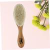 Beavorty Wool Beard Brush for Men Curved Handle Beard Cleaner 1 Pack for Shaving and Grooming Suitable for Barbers and Home Use view 4