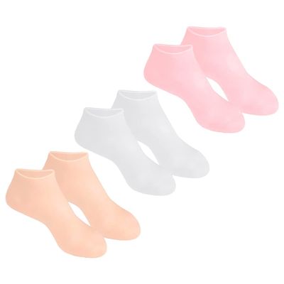 EPIGEIST 3Pairs Moisturizing Foot Care Socks Cracking Sebs Foot Protection Covers for Soft Skin for Daily Use and Special Occasions