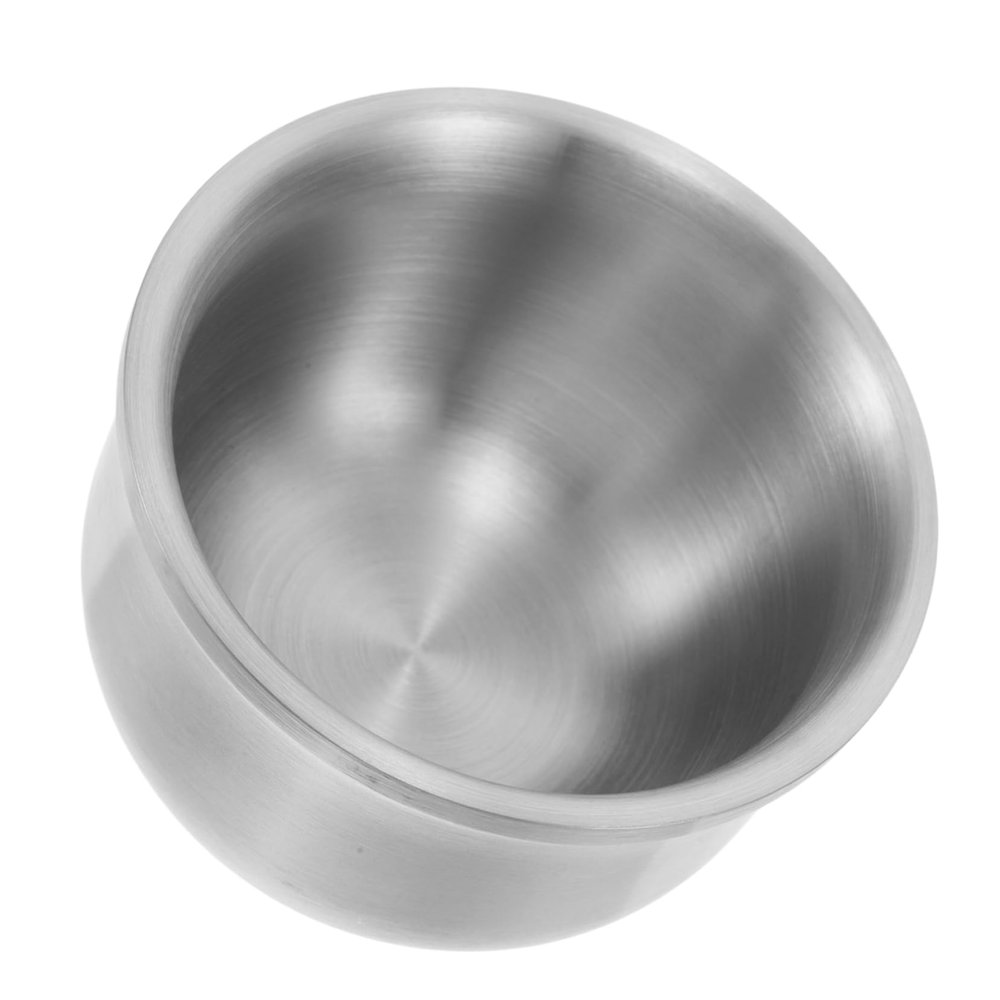 FOMIYES Stainless Steel Shaving Bowl for Men Portable Wet Shaving Cup for Lathering and Cleansing for Home Barber Shops Easy to Clean and Maintain