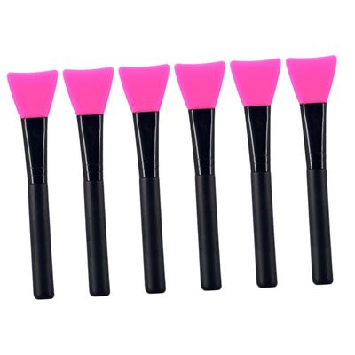 ERINGOGO 6pcs Silicone Face Mask Brush Flat Head Brush for Face Mask Body Lotion Random Color