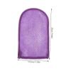 BATHVEVE 2 pcs Exfoliating Bath Mitts Shower Scrubber Gloves Body Exfoliator for Smooth Types Rich Foam Soap Pouch view 2