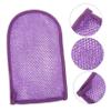 BATHVEVE 2 pcs Exfoliating Bath Mitts Shower Scrubber Gloves Body Exfoliator for Smooth Types Rich Foam Soap Pouch view 4