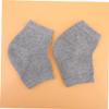 EPIGEIST 2Pairs Gel Heel Protector Socks for Crack Care Moisturizing and Breathable Ankle Socks Comfortable Fit for Night Wear Grey view 4