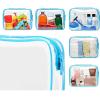 20 Packs Clear Cosmetics Bags for Women Men Waterproof Toiletry Bags PVC Makeup Bags Organizer Case with Zipper for Travel Bathroom (20PCS -8Colors) view 3