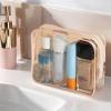 20 Packs Clear Cosmetics Bags for Women Men Waterproof Toiletry Bags PVC Makeup Bags Organizer Case with Zipper for Travel Bathroom (20 Pink Colors) view 3
