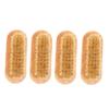 ERINGOGO 4Pcs Wooden Nail Brush Double Sided Fingernail Cleaner Toe Scrubbing Brush Soft Boar Bristles for Gentle Cleaning for Hand Foot Kitchen and Bath Use view 1