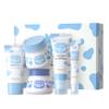 dPois 5 Piece Milk Facial Care Set for Women Girls 1 Set Daily Hydration Moisturize Nourish Non Greasy Lightweight Skin Care Routine Blue One Size view 1