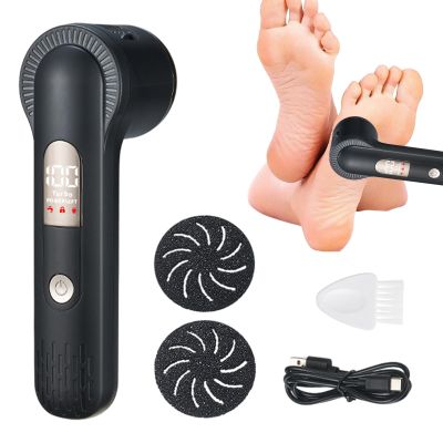 Cordless Pedicure Tool  Callus Remover, Electric Heel Buffer | Skin Exfoliator Device, Foot Smoothening Kit for Hotel, Home, Travel, Rechargeable Sole Polisher, Velvet Finish Roller for Dry Heels